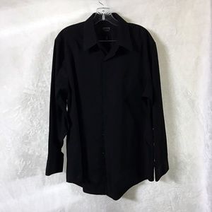 Arrow Fitted Dress Shirt - Black. Sz L